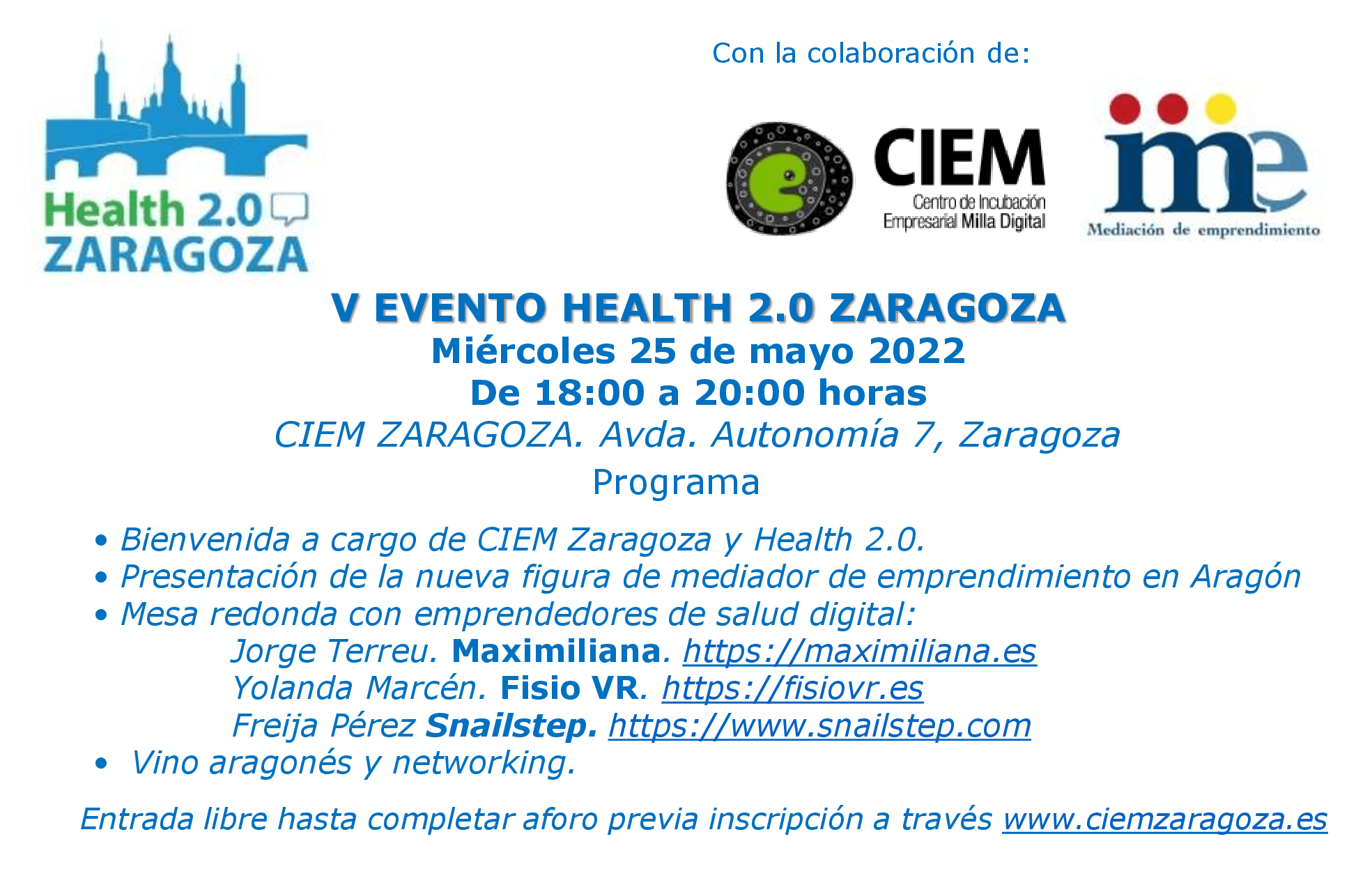 V EVENTO HEALTH 2.0 ZARAGOZA