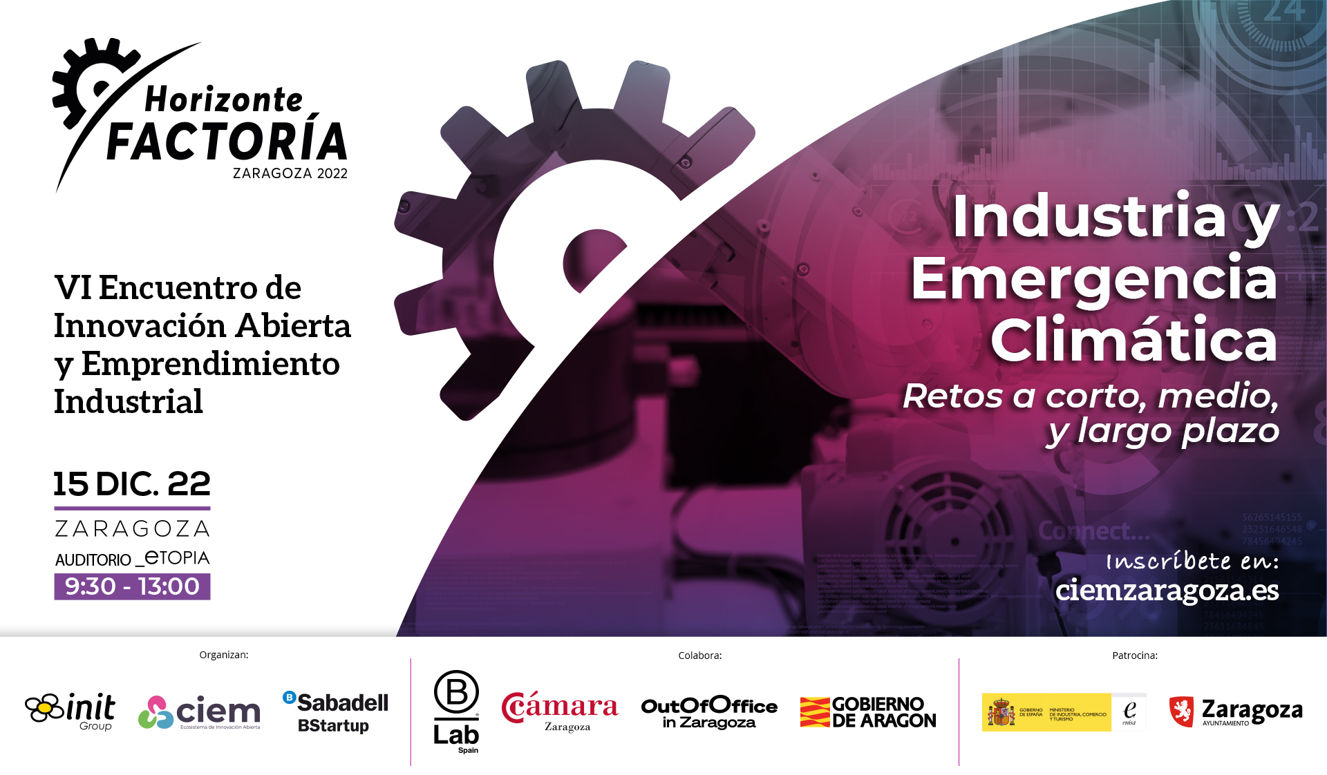 VI ENCUENTRO DE INNOVACIÓN ABIERTA Y EMPRENDIMIENTO INDUSTRIAL HORIZONTE FACTORÍA